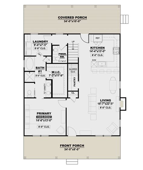 Modern Farmhouse Plan: 1,800 Square Feet, 3 Bedrooms, 2.5 Bathrooms ...