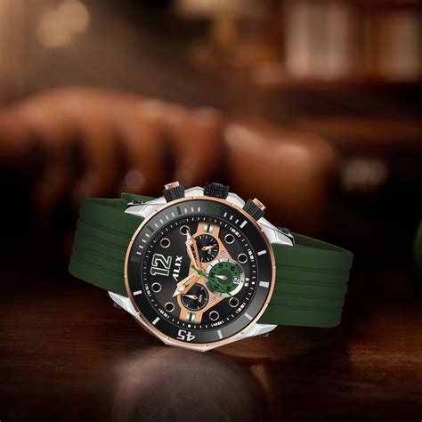 AL3015T Silver Stylish chronograph dial Analog Watch – Alix Store