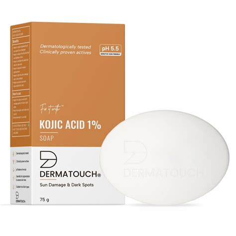 Buy DERMATOUCH Kojic Acid 1% Soap with Glutathione | For Pigmentation ...