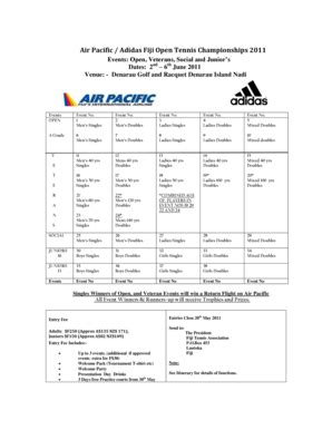 Fillable Online tennisseniors org Air Pacific Adidas Fiji Open Tennis ...