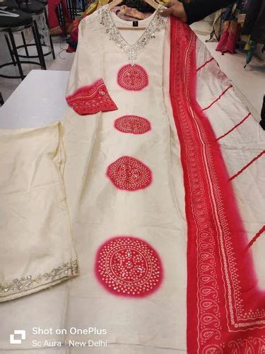Ladies Dress - Cotton Designer Kurti Pant Dupatta Set Manufacturer from ...