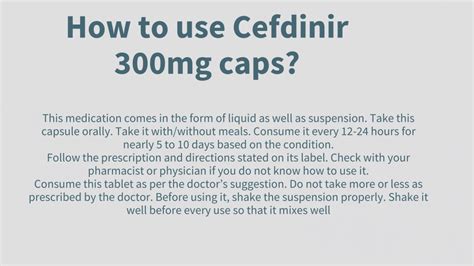 PPT - Cefdinir cap 300mg best PowerPoint Presentation, free download ...