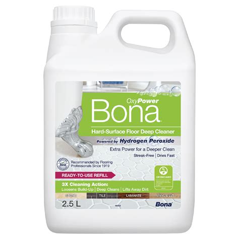 Bona OxyPower Hard-Surface Floor Deep Cleaner Refill – 2.5L – Floor Design