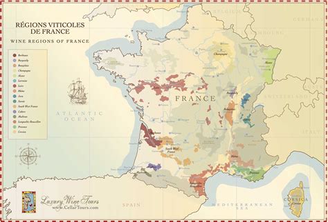 France Wine Map » Explore the Major French Wine Regions » CellarTours