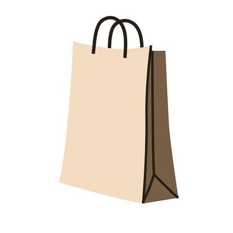 Brown kraft paper shopping bag for marketing and commerce designs ...