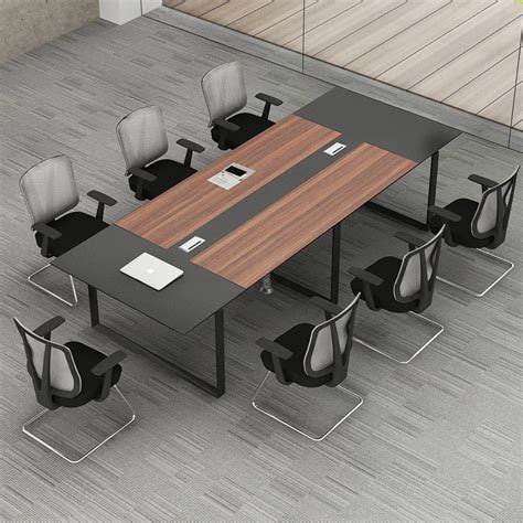 Modern Meeting Room Desk Office Furniture Luxury 8 10 Person Wooden ...