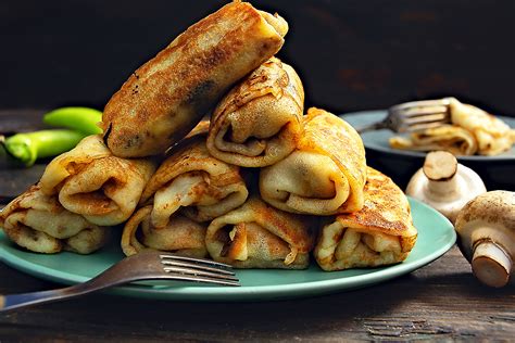 Блины с мясом и грибами — Кулинарные рецепты с фото