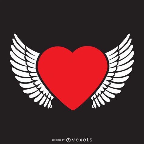 Heart With Wings Logo Template Vector Download