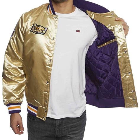 Mitchell & Ness Los Angeles Lakers Jacket beige Championship Satin ...