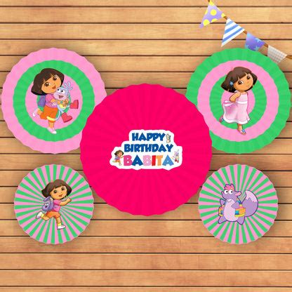Dora the Explorer Paper Fan | Party supplies online – Party Supplies India