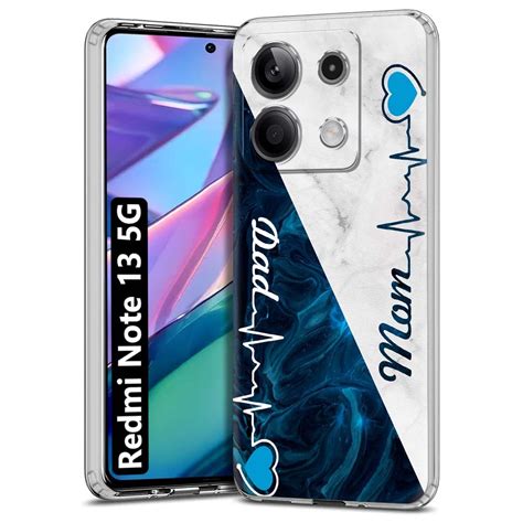 Nainz Designer Printed Soft Silicone Back Case Cover for Redmi Note 13 ...
