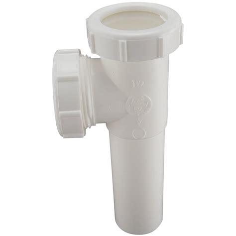 Keeney 125WK 1-1/2-Inch Slip Joint End Outlet Tee and Tailpiece, White ...