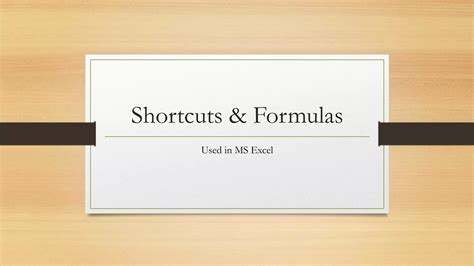Excel Shortcuts for Inputing Formulas 的图像结果