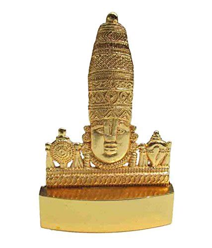 Buy Rci Handicrafts Tirupati Balaji Head Idol (10X10X1 cm, Gold) Online ...