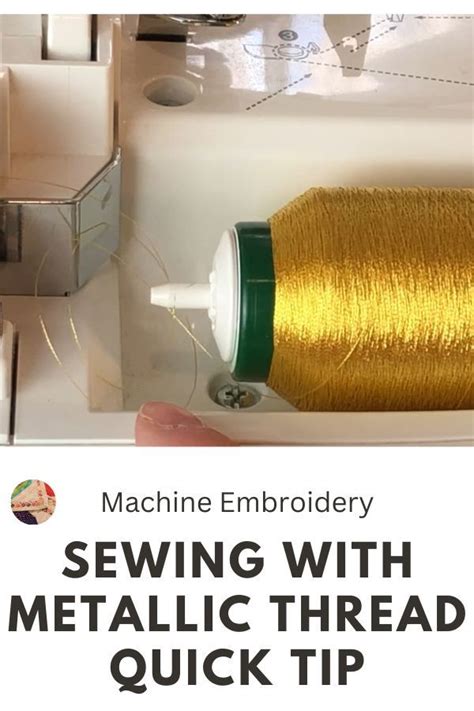 Image result for Using Metallic Thread On Sewing Machine