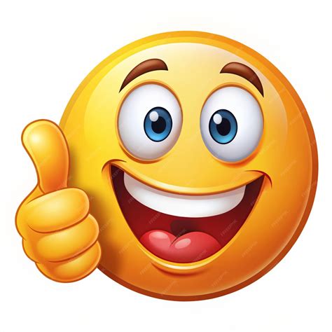 Thumbs up emoticon vector design of an emoticon showing thumbs up ...