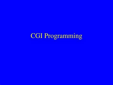 CGI Language Tutorial 的图像结果