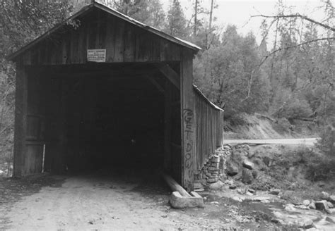 Oregon Creek Covered Bridge - Freeman's Covered Bridge, North San Juan ...