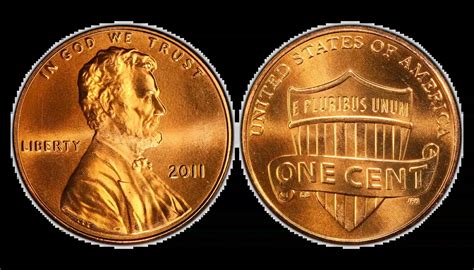 2011 Penny Value – Errors and Shield Design.
