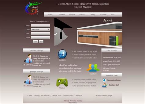 Image result for Example of Website Project by Using HTML Student