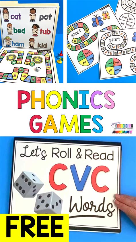 Cvc words kindergarten phonics games and activities free printables to ...