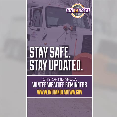 Winter Weather Reminders | Indianola, IA - Official Website