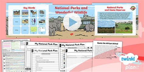 Geography: Sensational Safari: National Parks and Wildlife Year 2 Lesson 3