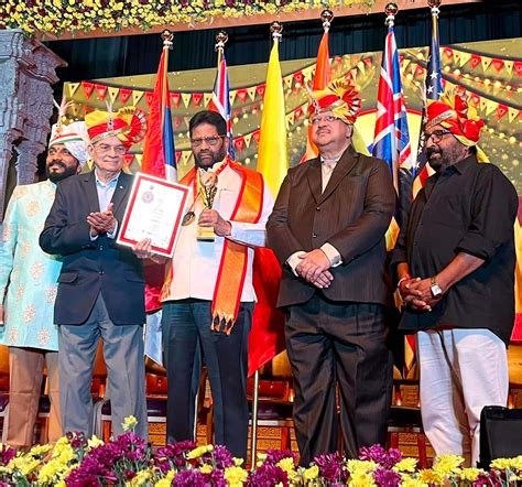 dr. m.n. rajendra kumar conferred with global impactful leadership ...