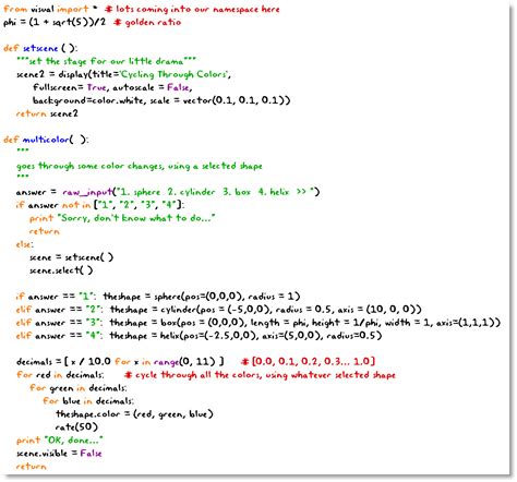 Image result for VPython Codes