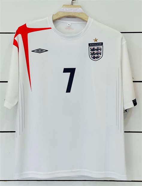 England 2005/07 home-Beckham-AM RETRO STORE