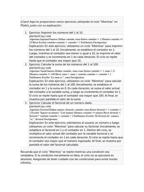 Image result for Ciclo While En PSeInt