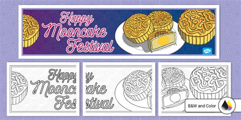 Happy Mooncake Festival Banner (teacher made) - Twinkl