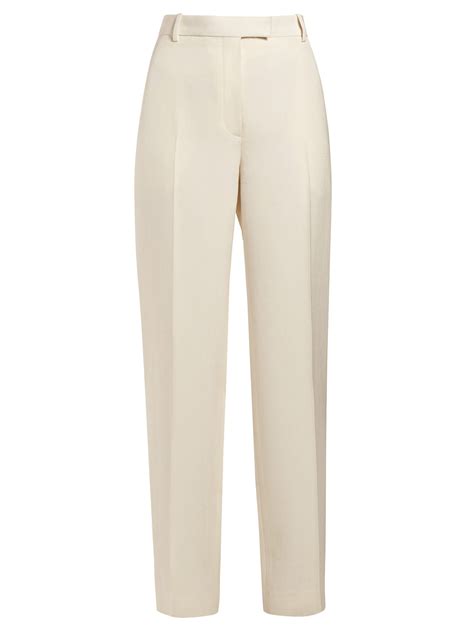 Straight-leg silk-blend trousers | The Row | MATCHESFASHION.COM US ...