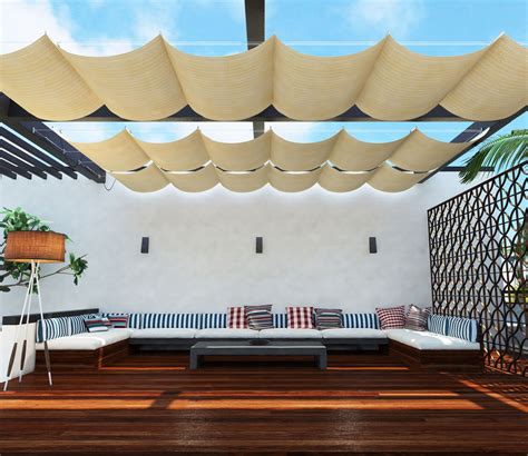 Backyard Awning: Retractable Deck Shade Covers