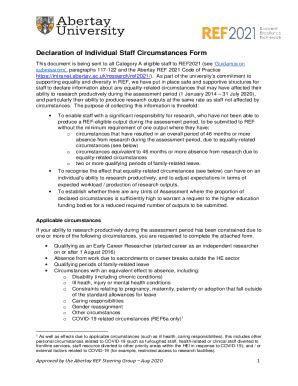 Fillable Online Declaration of Individual Staff Circumstances Form Fax ...