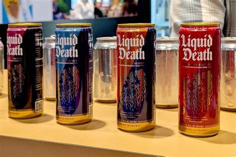 Liquid Death's MTN Don't Sparkling Water zesty citrus flavor