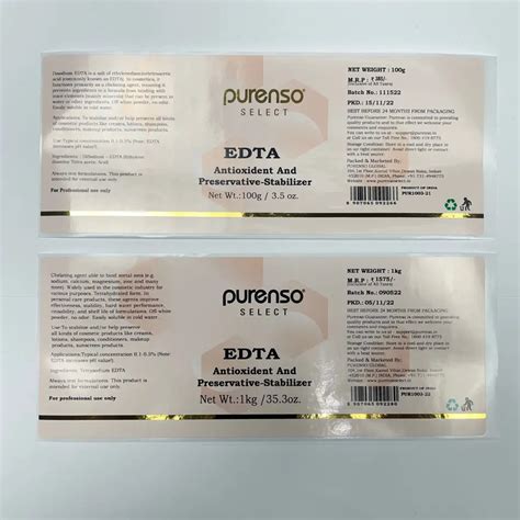 Di Sodium – EDTA (Ethylene diamine Tetra acetic Acid) - Purenso Select