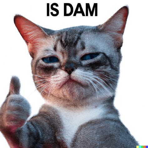 Thumbs Up Crying Cat meme in 4k resolution : r/dall_e_memes