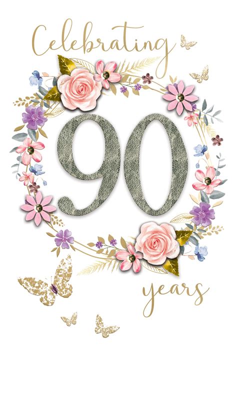 90 Years Old Female Birthday Greetings 70+ Happy 90th Birthday Wishes