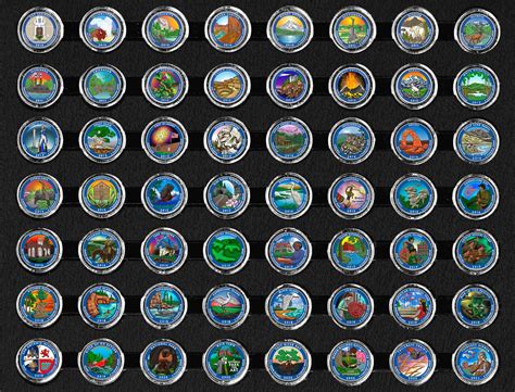 National Park Quarter Colorized Complete set (2010-2021) - America the ...