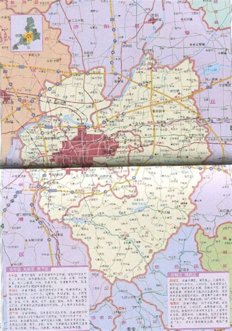 济南市地图历城区展示_地图分享