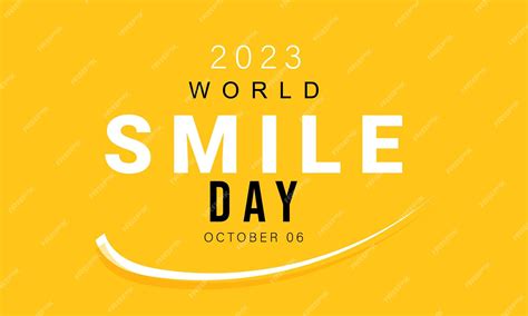Premium Vector | World smile day background banner card poster template ...