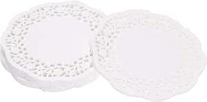 Buy SMARTBUYER 4.5 Inch Round Lace Paper Doilies Small Decorative Cake ...