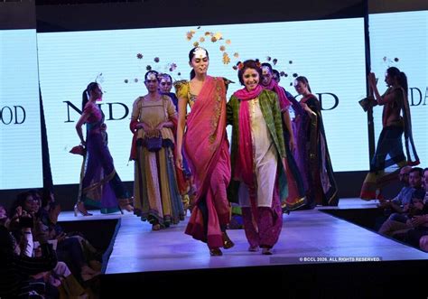A model showcases designer Nida Mahmood's collection during Delhi Times ...