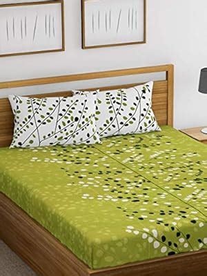 Buy Huesland by Ahmedabad Cotton 144 TC Cotton King Size Bedsheet with ...