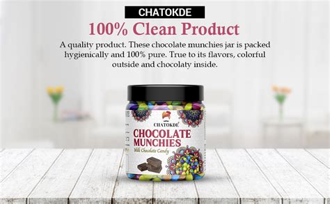 CHATOKDE Chocolate Buttons - Chocolate Munchies, 400g[JAR Pack ...
