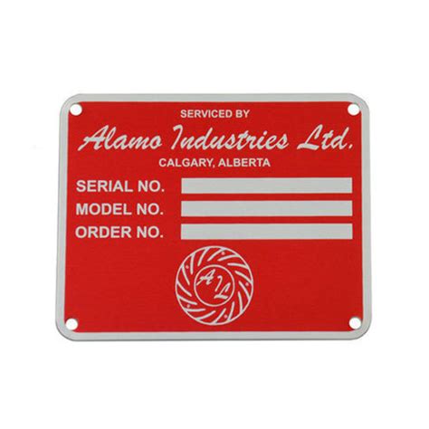 Image result for Serial Number Plate