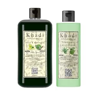 Buy Khadi Natural Herbal Amla Bhringraj Shampoo 500 ml And Aloevera ...