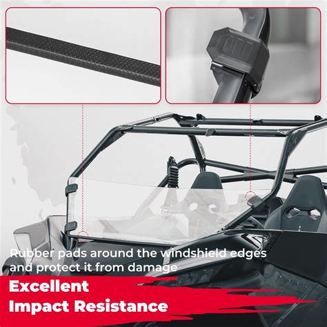 Buy KEMIMOTO Windshield, Scratch Resistant Hard-coated Polycarbonate ...