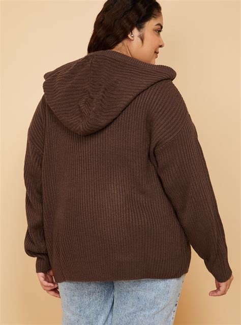 Buy Women Knit Hooded Cardigan Online at just Rs. 1299.0 ...